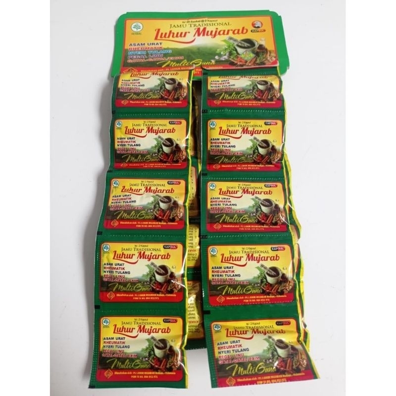 Jamu Tradisional Luhur Mujarab Asam Urat
