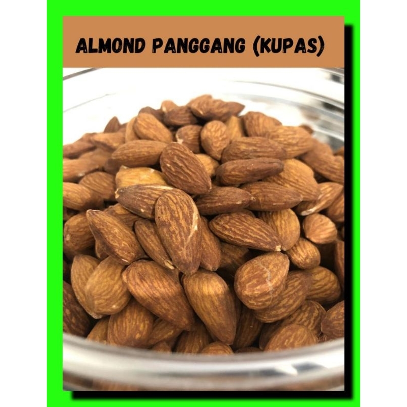 

Kacang almond panggang kupas 250gr