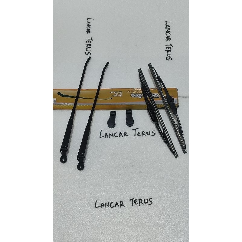 gagang wiper + karet wiper kijang kotak satu set