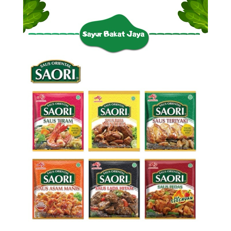 

SAORI SAUS ORIENTAL - Netto 25ml