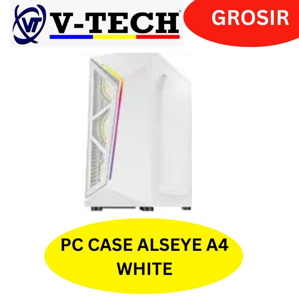 PC CASE ALSEYE A4 WHITE / CASING PC