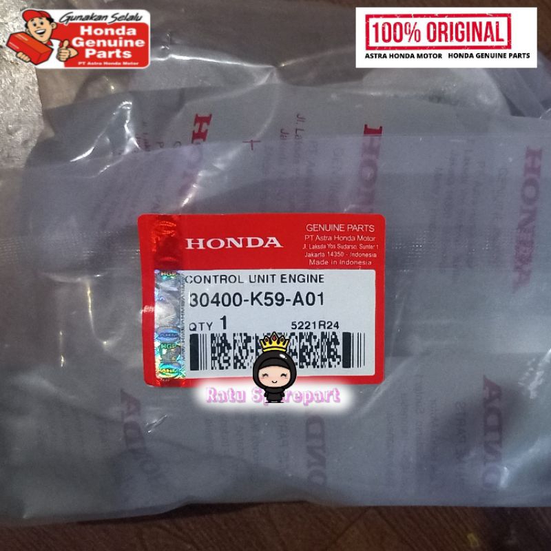 Engine Control Unit (ECU) Honda Vario 150 Old Original - 30400K59A01 - ECU HONDA VARIO 150 OLD - ECU