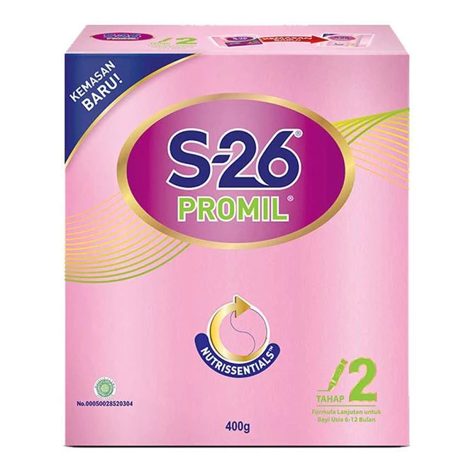 

SUSU S-26 PROMIL NUTRISSENTIALS BOX 400GR TAHAP 2 USIA 6 - 12 BULAN