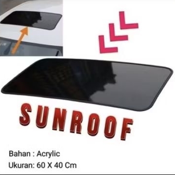 DUMMY SUNROOF MOBIL UNIVERSAL, SIZE 60X40 CM.| SIGRA| CALYA| AVANZA| XENIA| AGYA| AYLA| DLL.