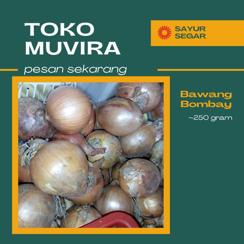 

Bawang Bombay Segar 250gram, Bandung