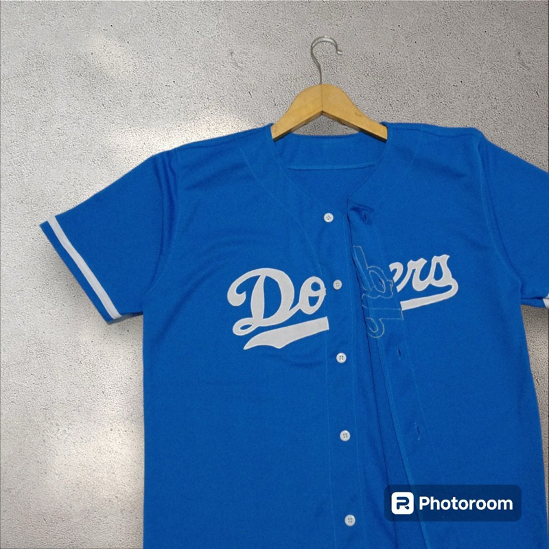 kaos jersey baseball baju ds biru langit cod baju premium