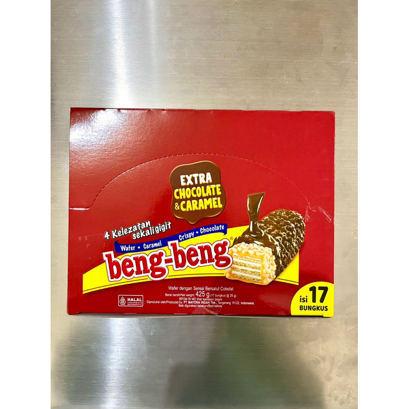

Beng-beng extra chocolate & caramel isi 17 bungkus 425 g