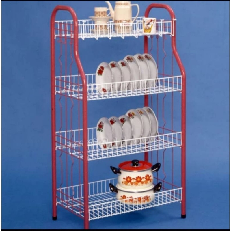 Rak piring master susun 4/tingkat 4/rak piring master ukuran besar bahan bagus harga murah anti kara