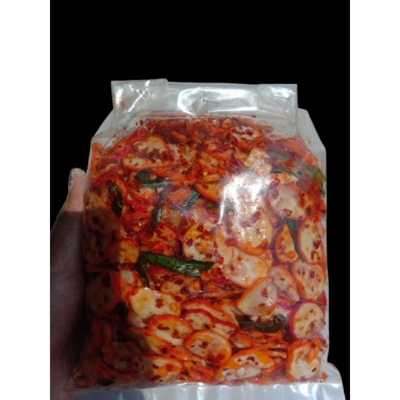

cemilan seblak kemplang bawang pedas daunjeruk 250gram