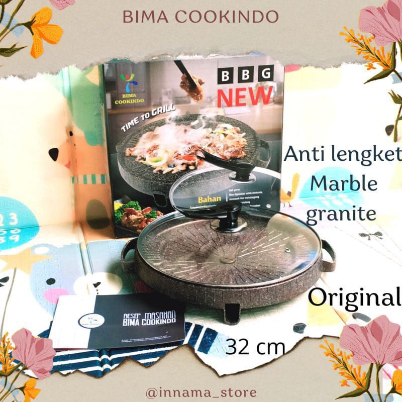 Panggangan Bulgogi Grill 32 cm - Bima Cookindo - Panggangan Non Kolesterol, Anti Lengket & Awet taha