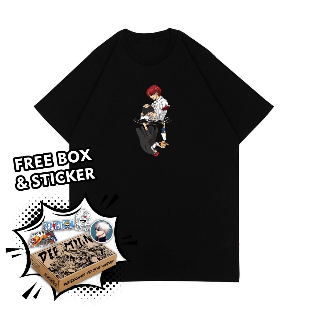 T-SHIRT KAOS ANIME ONE PIECE - SHANKS LUFFY