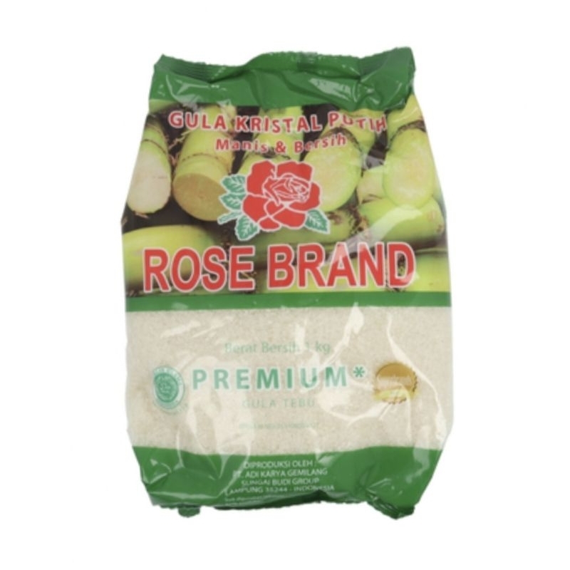 

Gula Kristal Putih Rose Brand Premium Berat Bersih 1 kg
