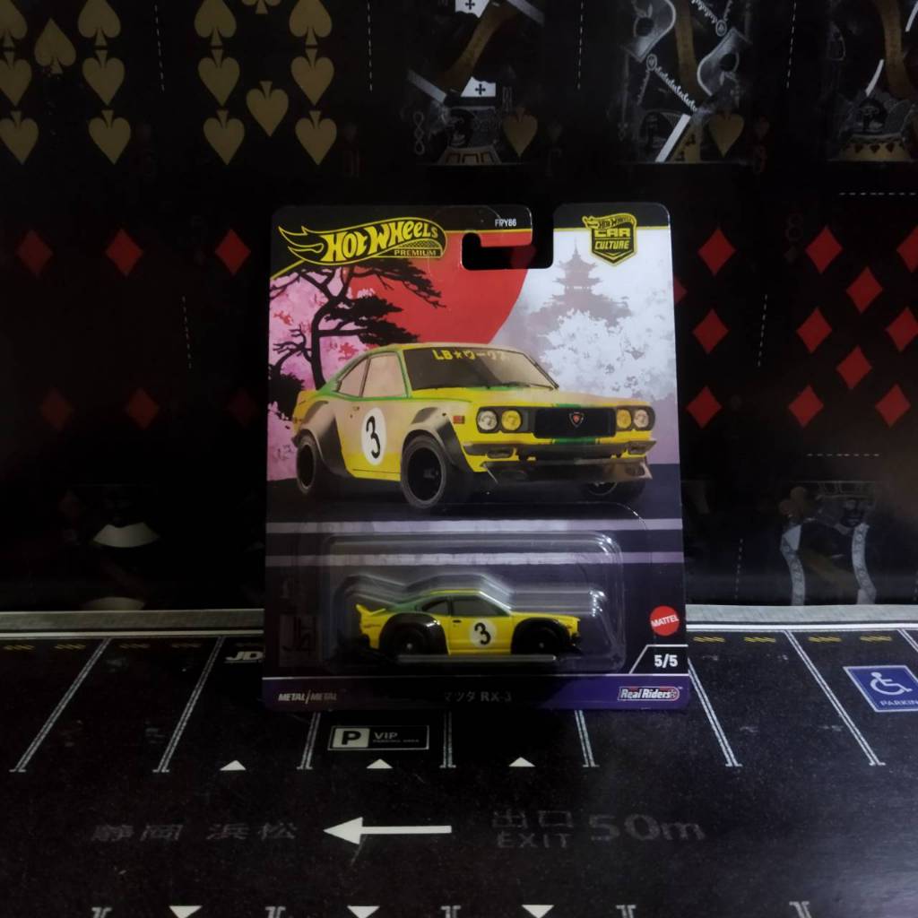 Hotwheels Premium LBWK Mazda RX-3 - Japan Historic 4 5/5