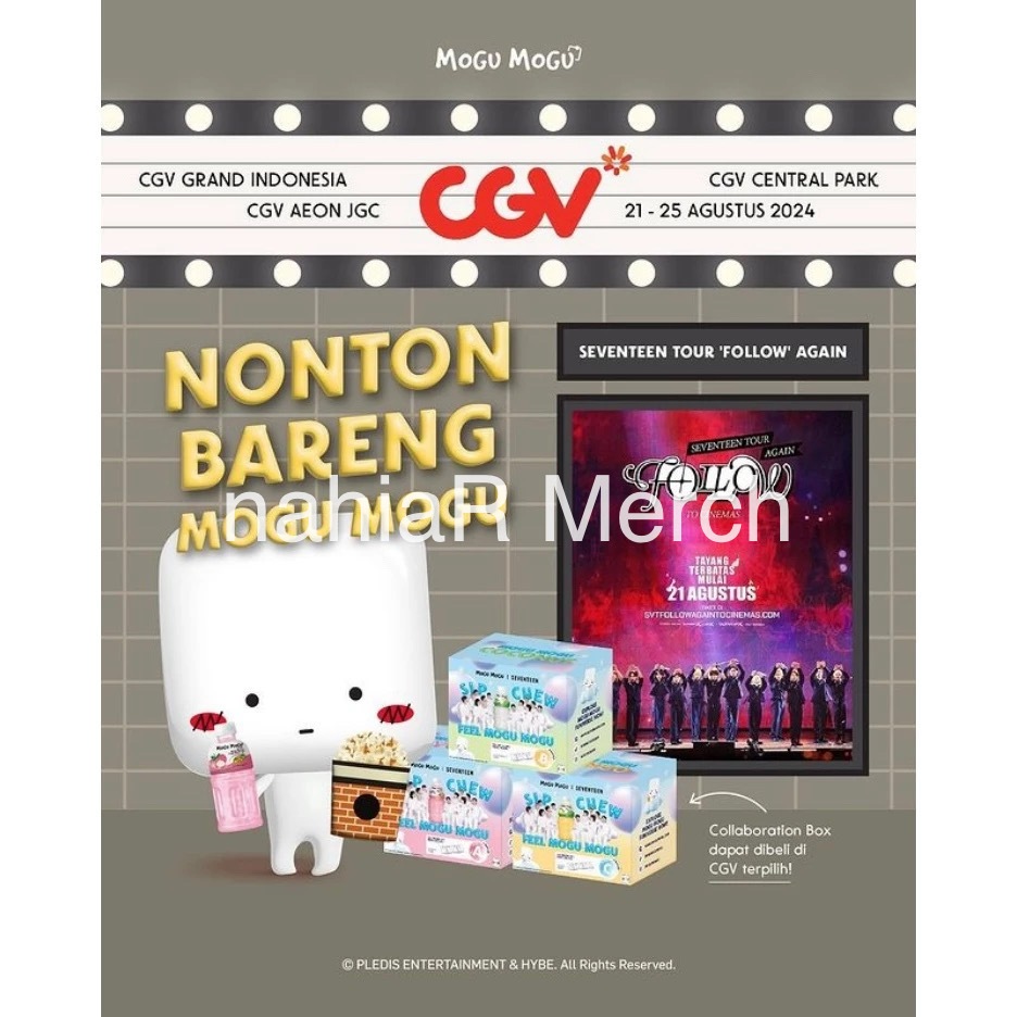 Seventeen x Mogu Mogu x CGV Official Foldable Card