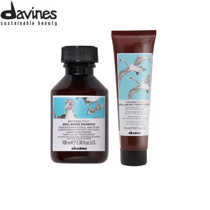 Davines Wellbeing Shampoo 100ml + Davines Wellbeing Conditioner 150ml