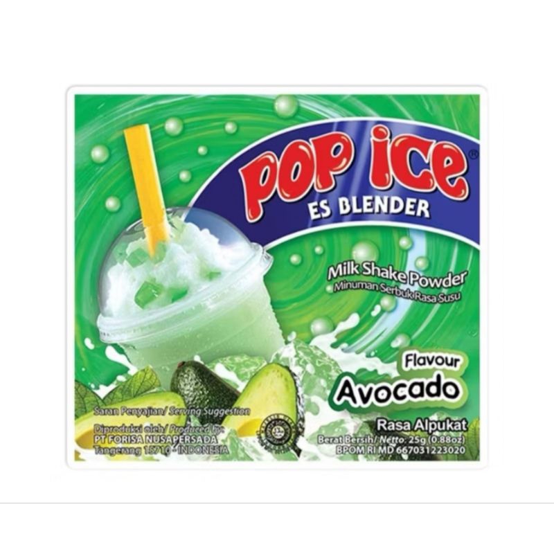 

POP ICE SACHET KEMASANN 23GRAM BEEBAGAI MACAM VARIAN RASA