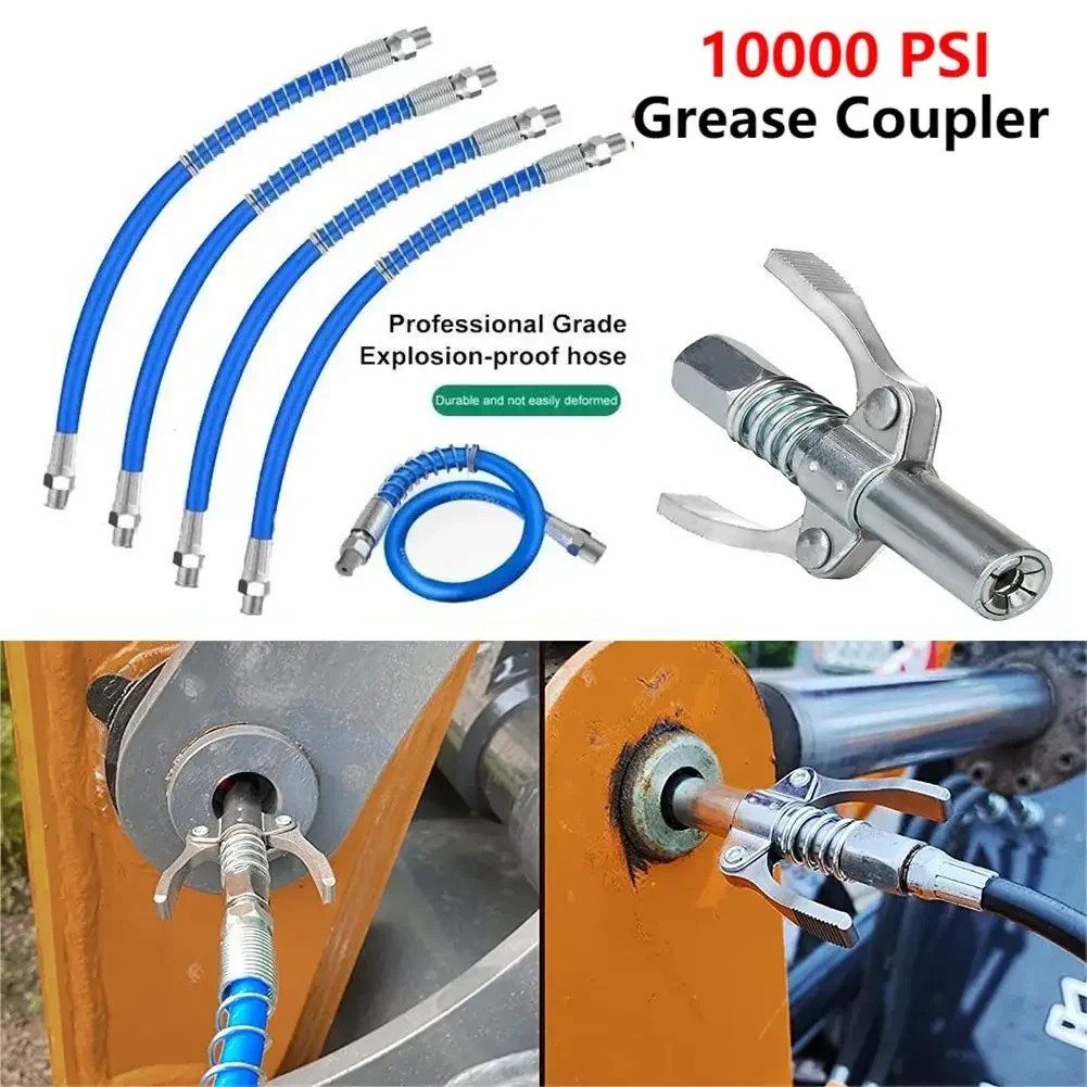 Grease Coupler Kepala Grease Gun Pegangan Ganda Kepala Grease Gun Kunci Ganda / Grease Coupler Denga