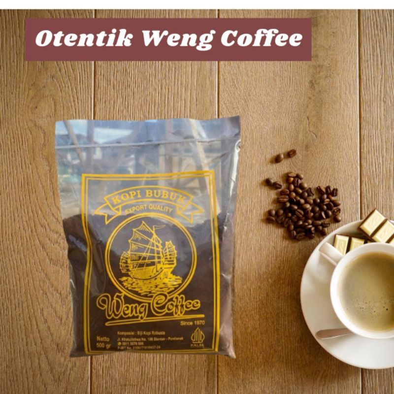 

Kopi Bubuk Weng Khas Pontianak 500gr