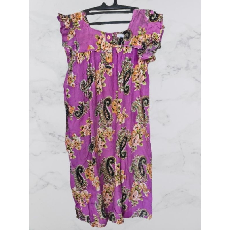 Gaun Bunga dengan Rok Pendek/gaun cuci gudang/daster tanpa lengan/