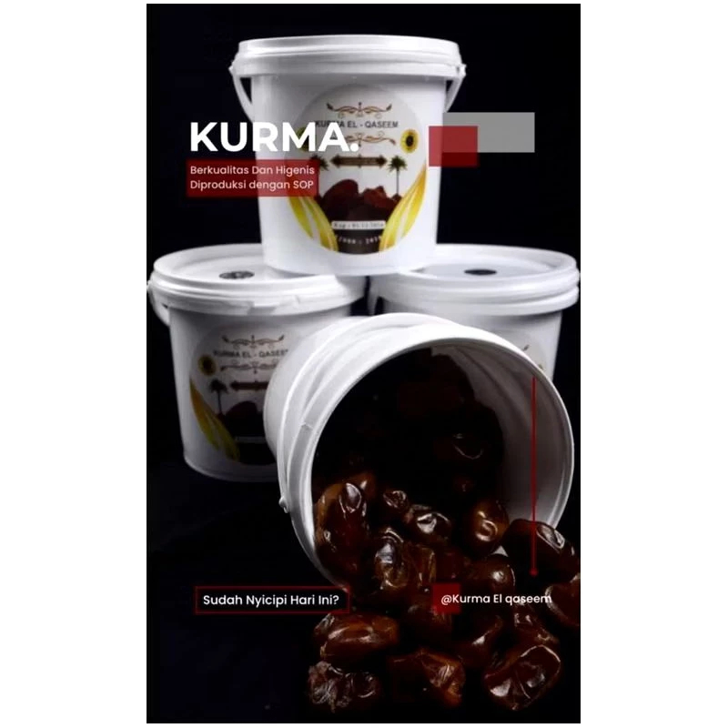 

Kurma Ember Premium isi 500gr Halal / Kurma El - qaseem 500gr