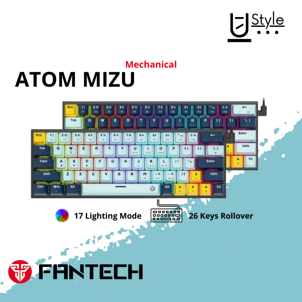 FANTECH Keyboard Atomic Mizu Mechanical