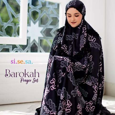 [SILMIKAFF] SiSeSa Prayer Set BAROKAH Mukena Travel Gamis Jilbab Hijab Premium Si.Se.Sa Original