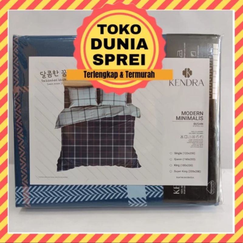 Sprei Kendra 160x200 Motif busan