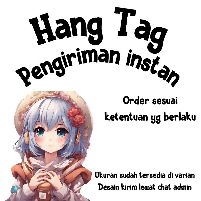 

Hang Tag Pengiriman Instan