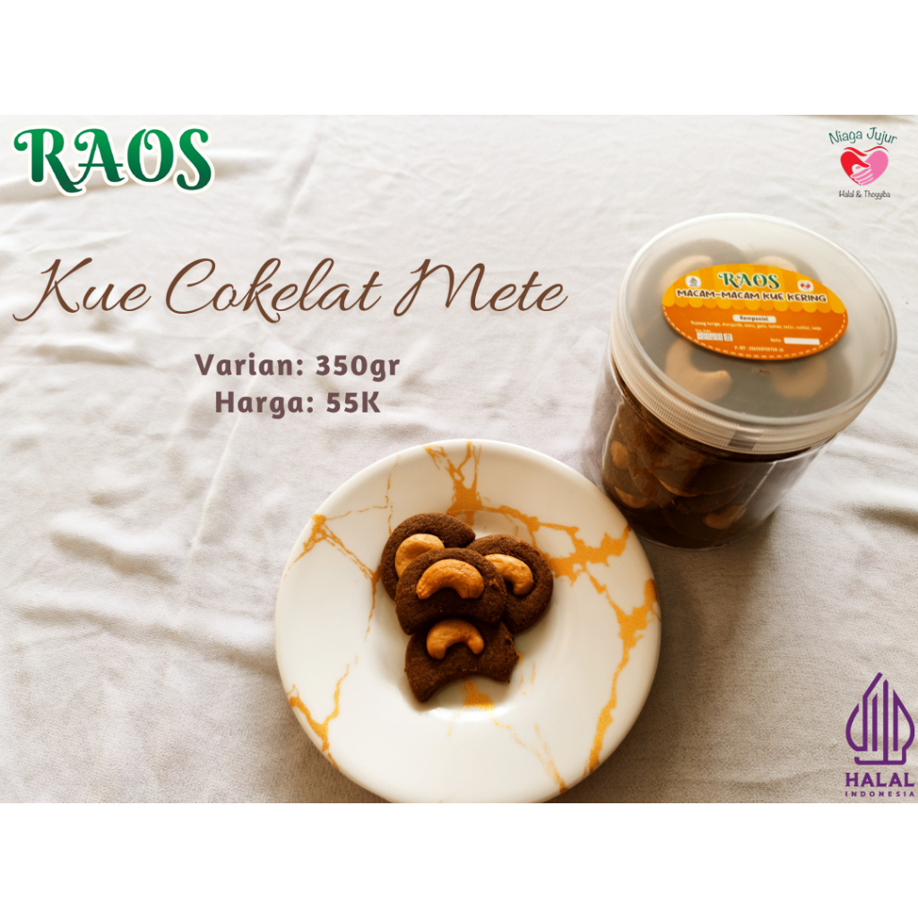 

Kue Cokelat Mete | 350 gr dan 500 gr