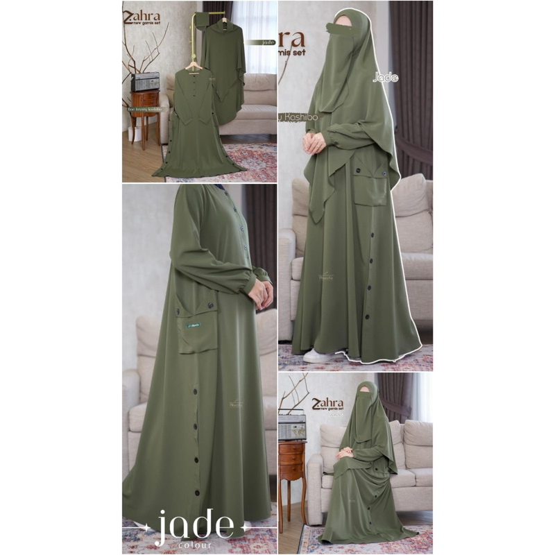 Zahra Set by Shazfa, Gamis Set Syari
