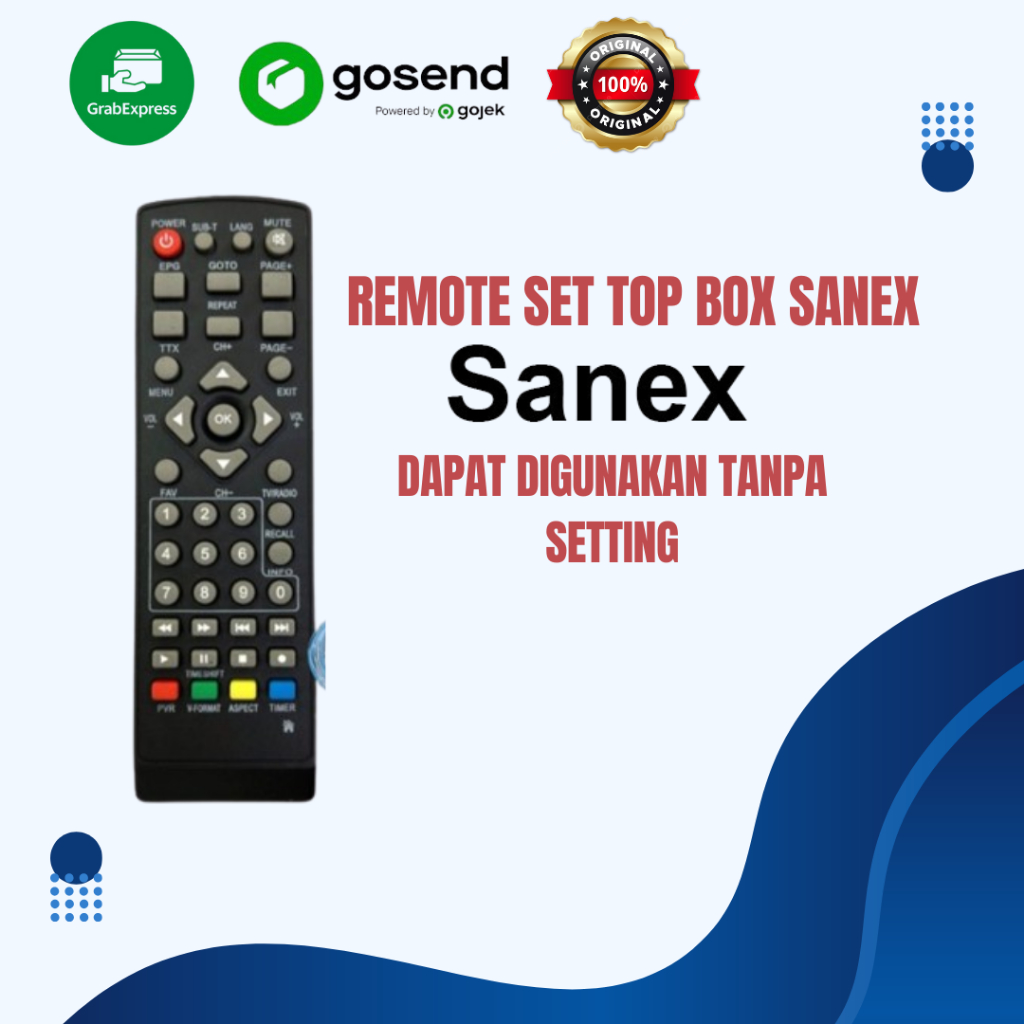 REMOTE SET TOP BOX SANEX