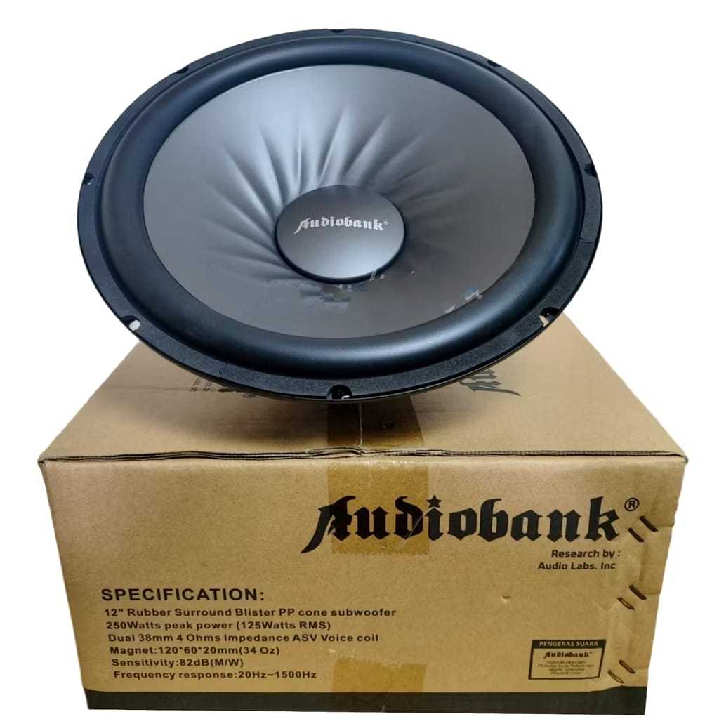 Subwoofer 12 inch Audiobank Double Voice Coil