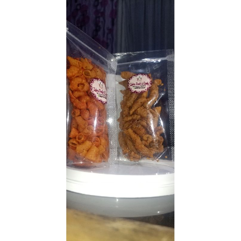 

Jajanan Crispy Pedas Usus Makaroni