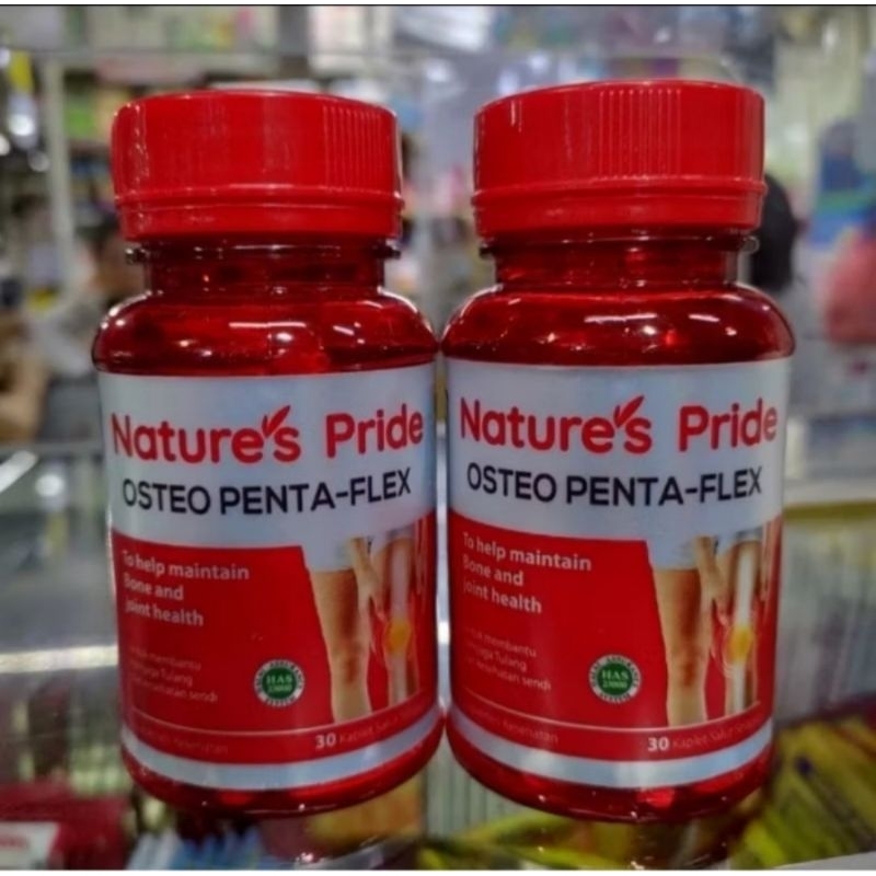 Osteo Penta Flex isi 30 Glucosamin HCL 500MG,Calcium 100mg,Vitamin D3 400iu Natures Pride