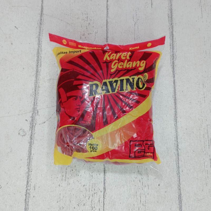 

Karet gelang merah 100 gr / Karet ravino merah kecil