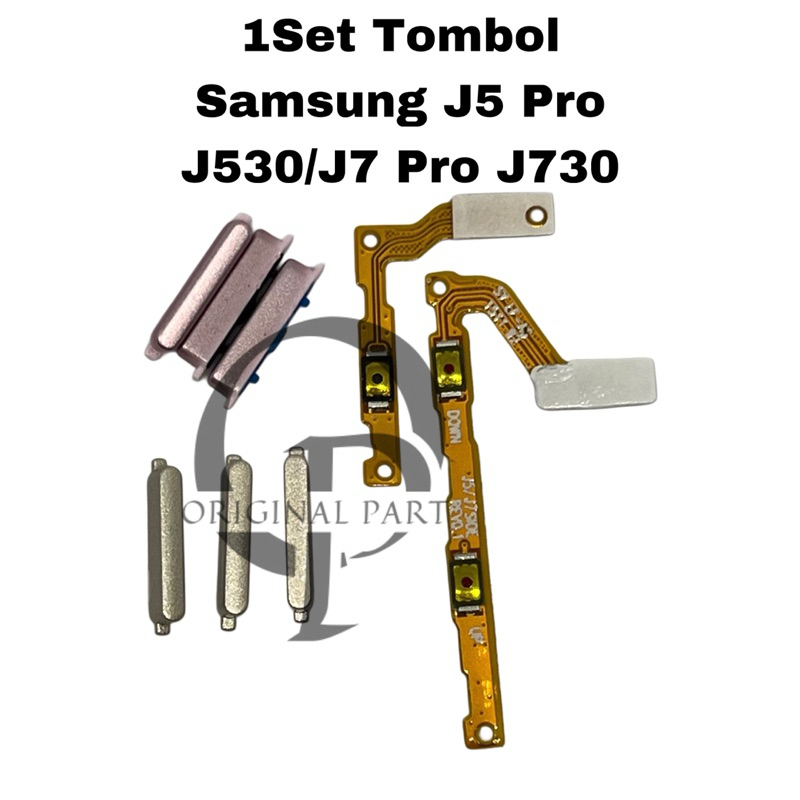 Flexible On Off Volume + Tombol Luar On Off Volume Samsung J5 Pro / J7 Pro J530 J730