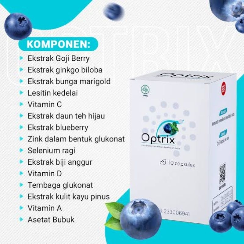 OPTRIX Original Obat Mata Minus Katarak Rabun dan Silinder Optrix Mata Optrix Official Optrix Asli O