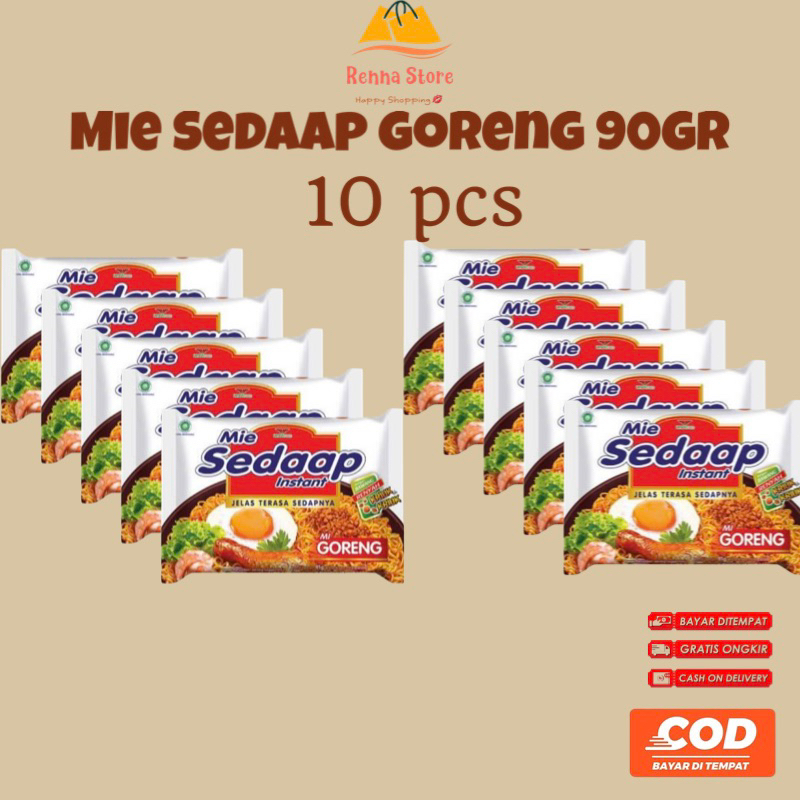 

SEDAAP Mie Goreng & Kuah (isi 10pcs) Baked Goreng Soto Food Noodles