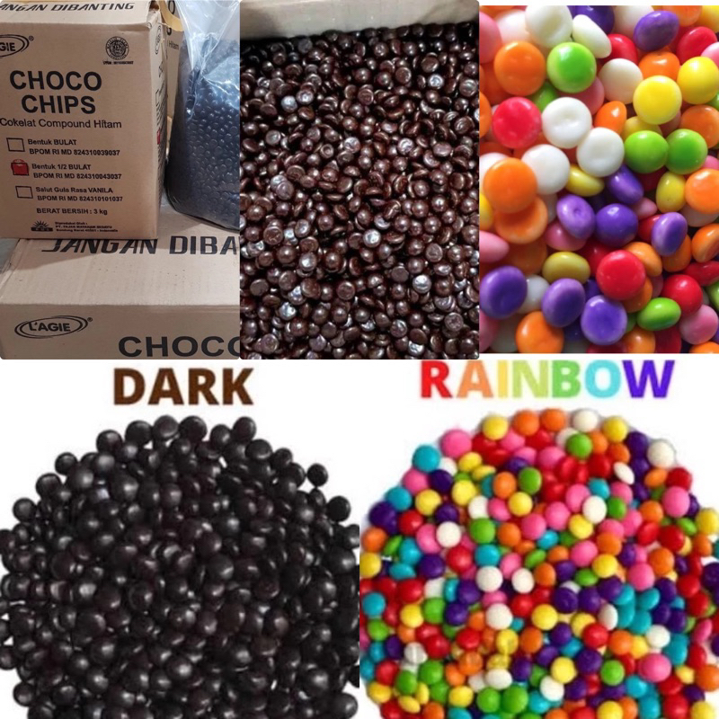 

LAGIE CHOCO CHIPS 1/2 SETENGAH BULAT | SETENGAH BULAT | CHOCO CHIPS RAINBOW | LAGIE DARK CHOCO CHIPS | L’AGIE