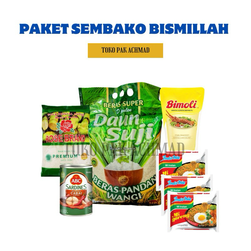 

PakAchmad-Paket sembako Bismillah