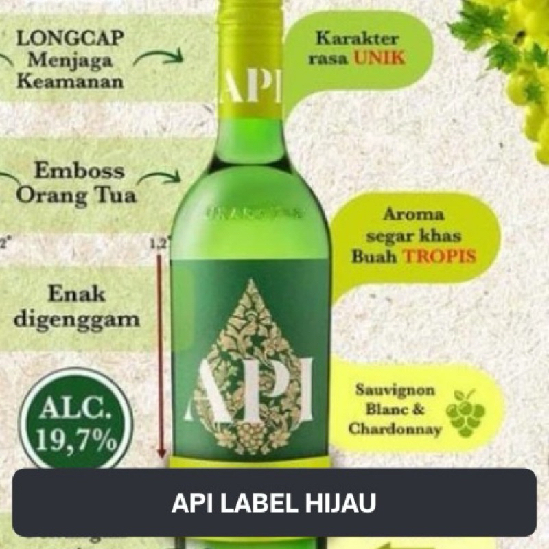

ANGELICE/API JUMBO LABEL HIJAU
