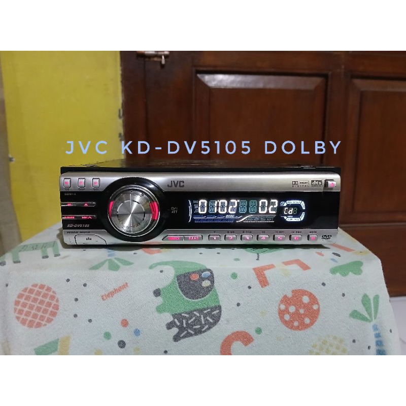 Head unit JVC KD-DV5105 Dolby dts Normal Semua