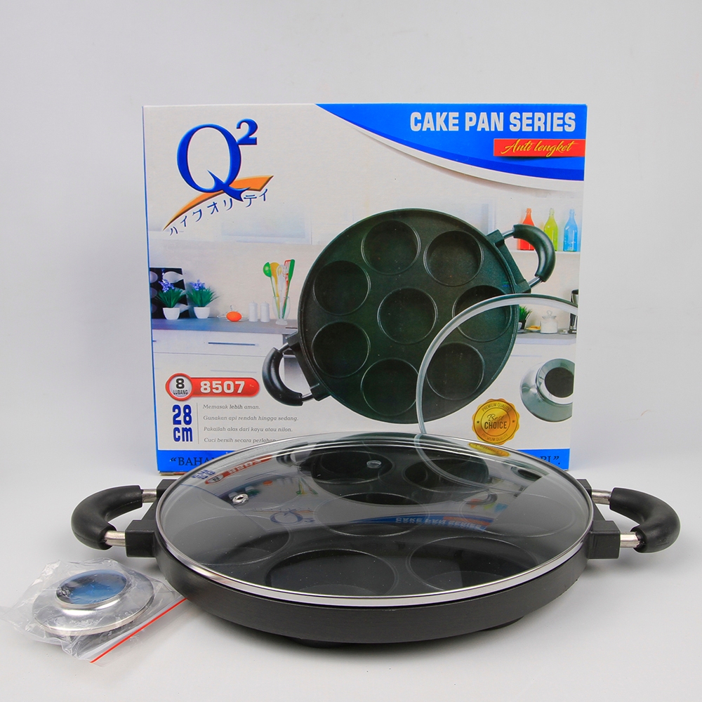 LOYANG CETAKAN KUE 8 LUBANG DATAR Q2 8507