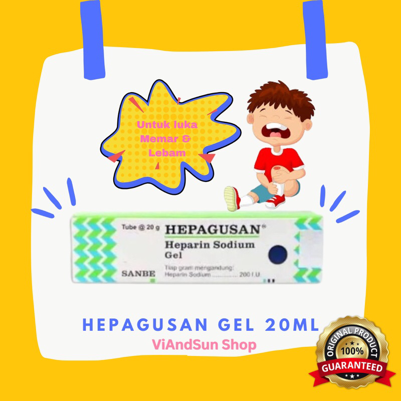 Hepagusan Gel 20 Gr - Gel Pereda Luka Lebam dan Memar Manjur