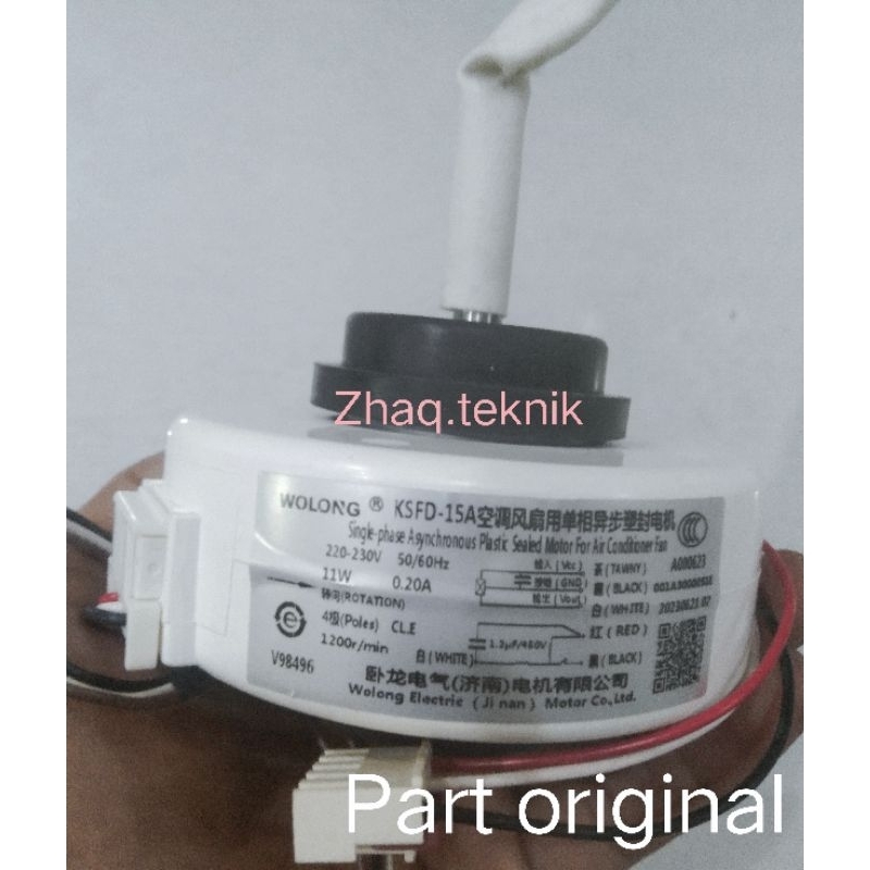 Motor fan indoor AC AQUA 0,5pk - 1pk original
