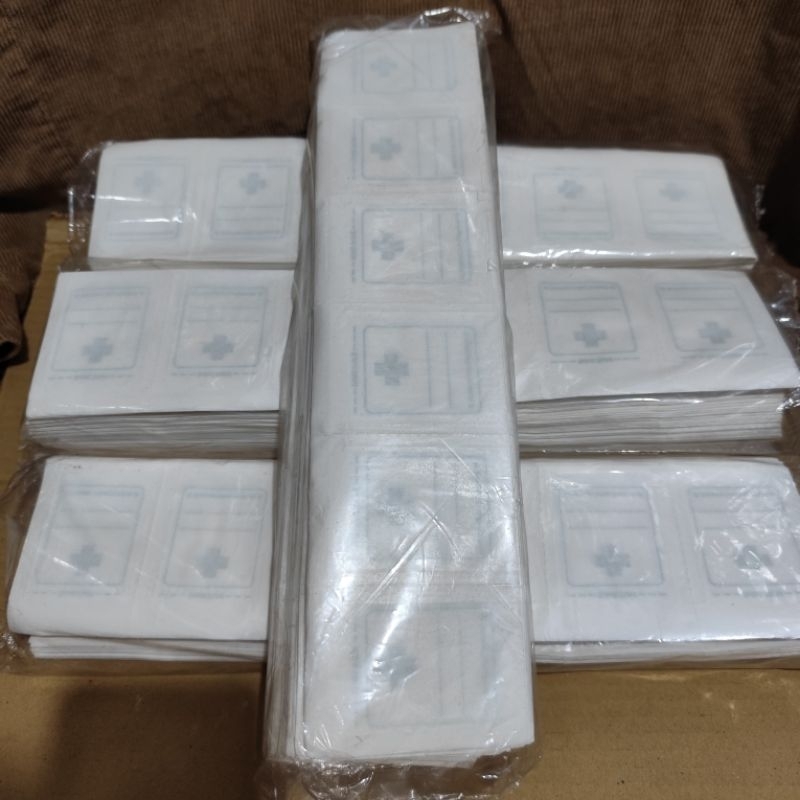 Kertas Puyer Obat Klip Press isi 200pcs warna hijau