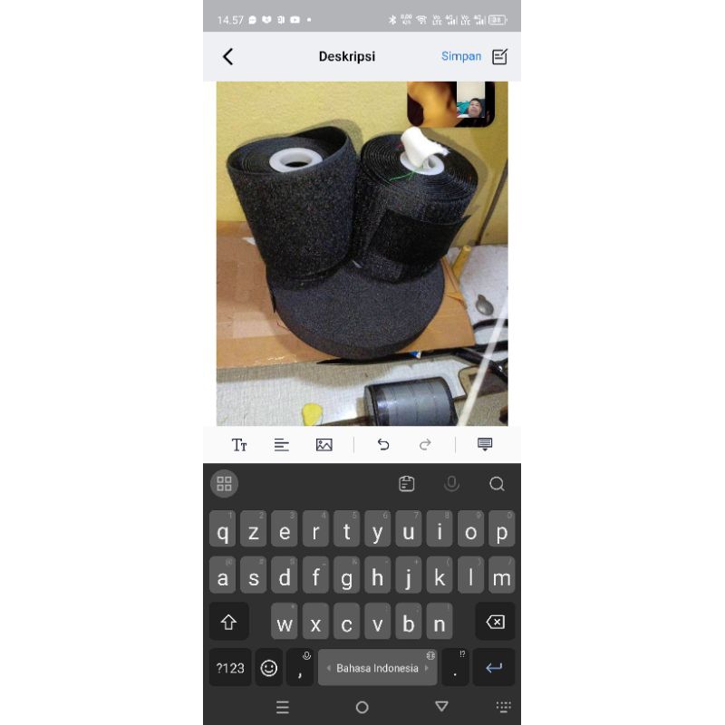 Bordir tulisan CUSTOM pake perekat velcro prepet