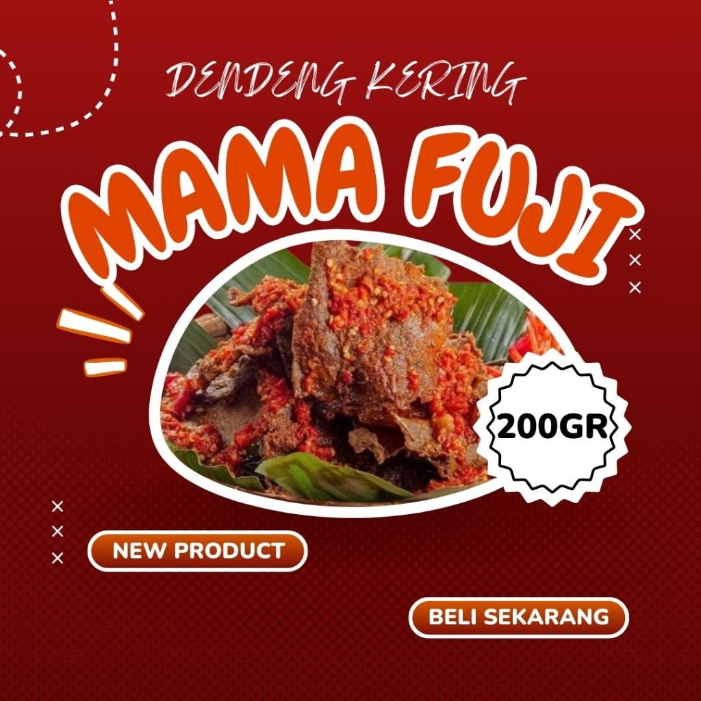 

{NEW PRODUCT} Mamafuji - Dendeng Lambok - Dendeng Balado Kering Pedas Kriuk 160g - Dendeng Mama Fuji / Terlaris