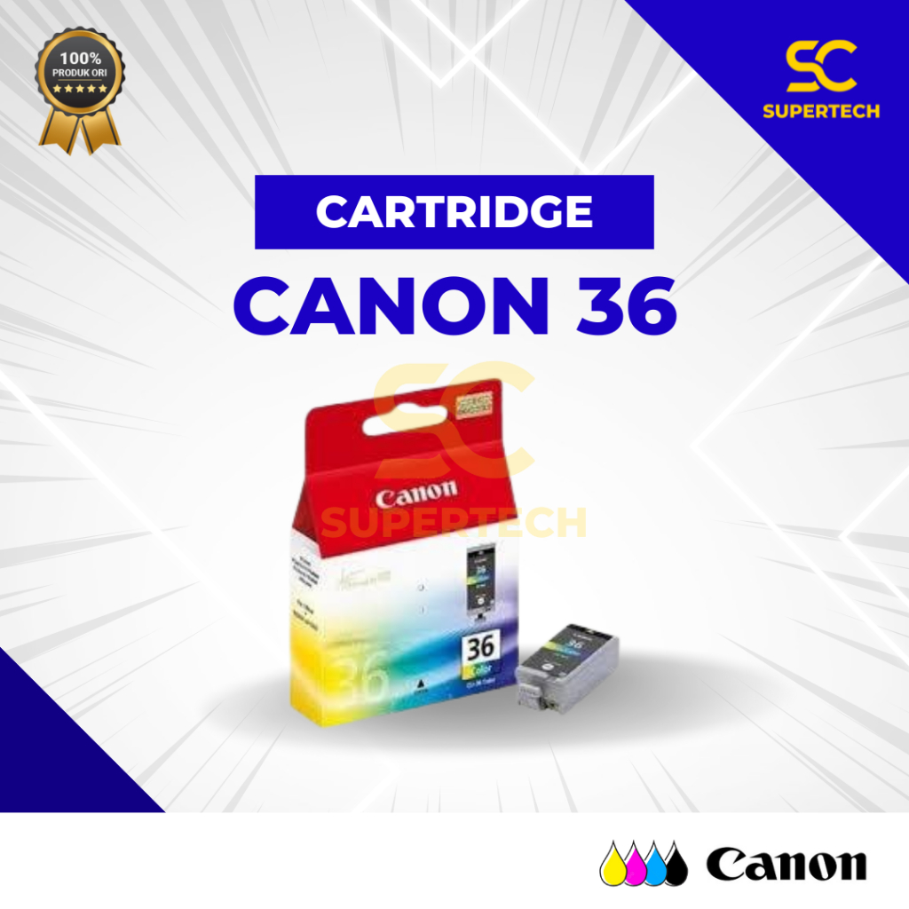 Tinta Canon 36 Colour Printer IP100 & IP110 / Cartridge Canon 36 Color 36 Warna Original IP100 IP 11