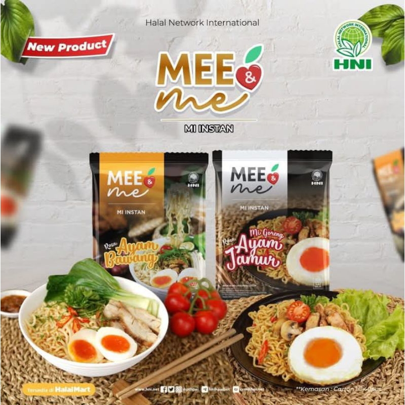 

Mee & me HNI - Mie Herbal - Mie Sehat Tanpa Less Gluten - Non MSG - Kemasan Ecer